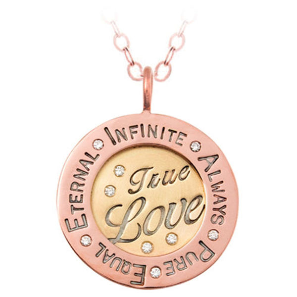 Picture of 14k Gold True Love Round Charm