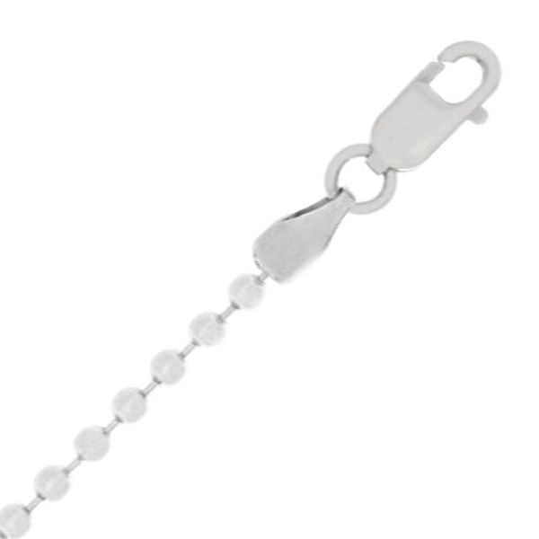 Picture of 14k White Gold 2mm Bead Chain