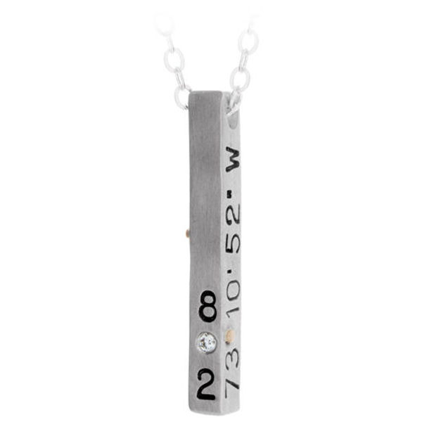 Picture of Silver 1.25" Square Bar Charm